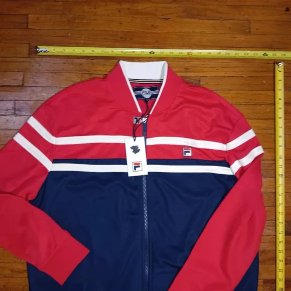 Fila Vintage Men's Red and Blue Jacket - Picture 1 of 2